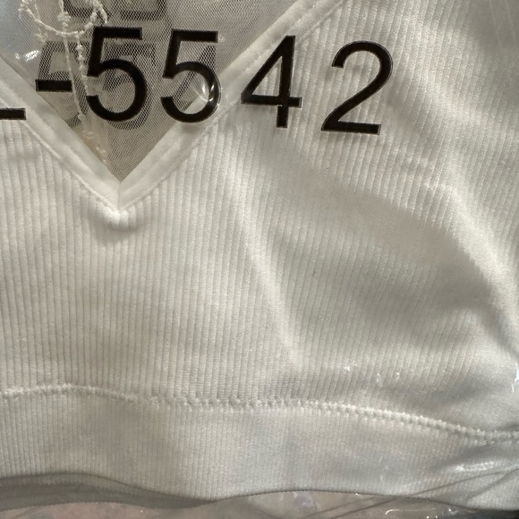 Black Boho Floral Lace Mesh Racerback Bralette - Picture 4 of 4